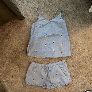 Cute pineapple pajama set